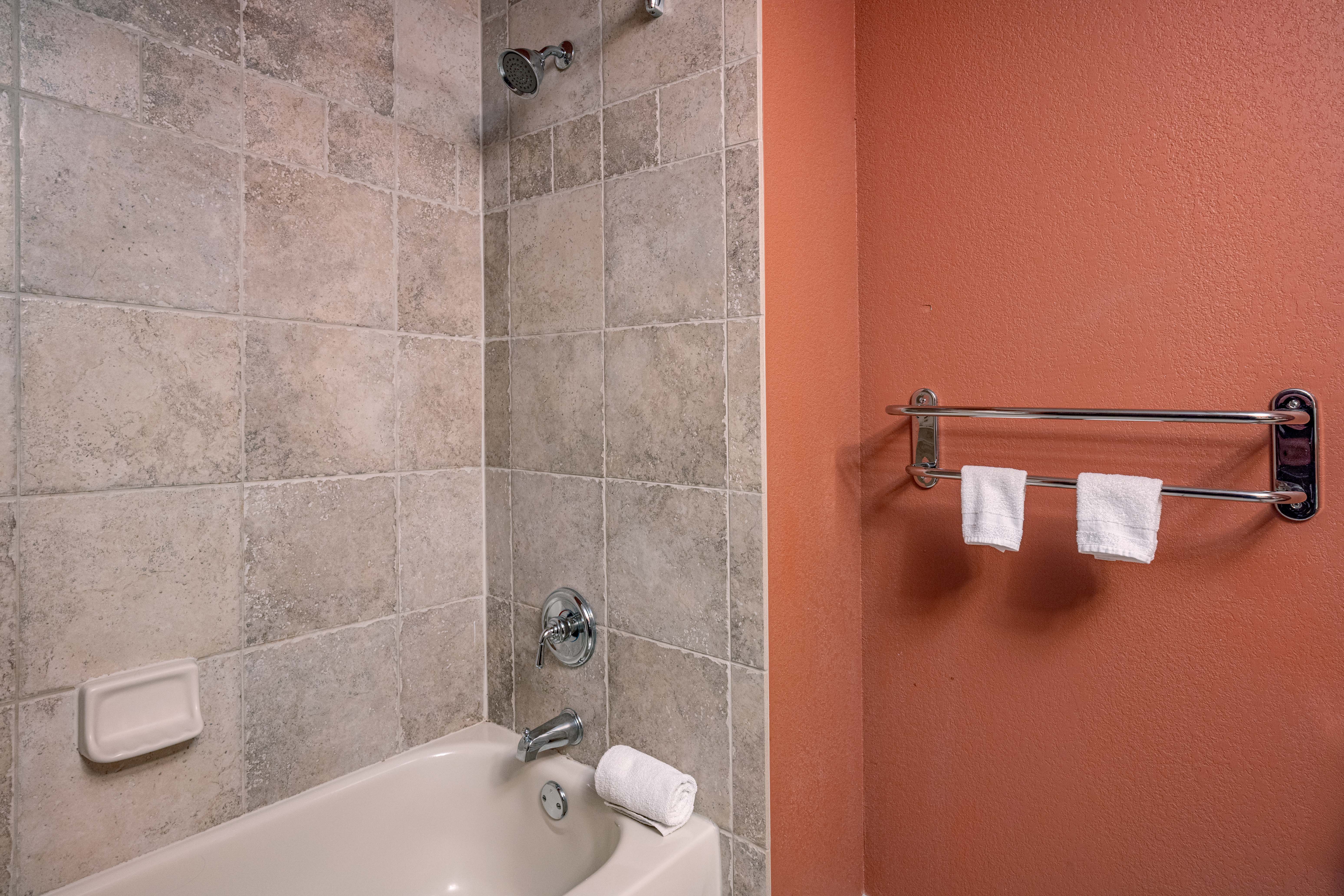 Guest room bath at the Chula Vista Resort, Trademark Collection by Wyndham in Wisconsin Dells, Wisconsin